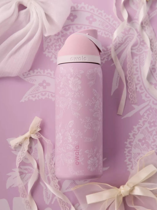 Pink Ribbon  Owala FreeSip 32oz Water Bottle