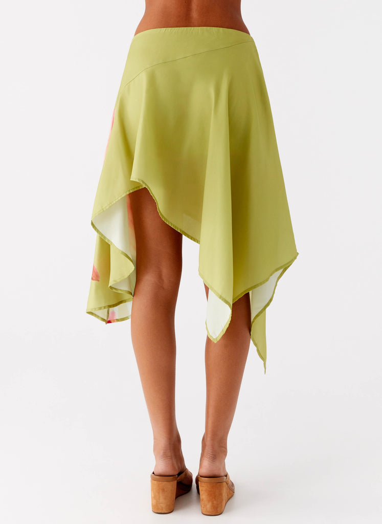 Jungle Floral Midi Skirt