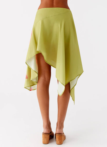 Jungle Floral Midi Skirt