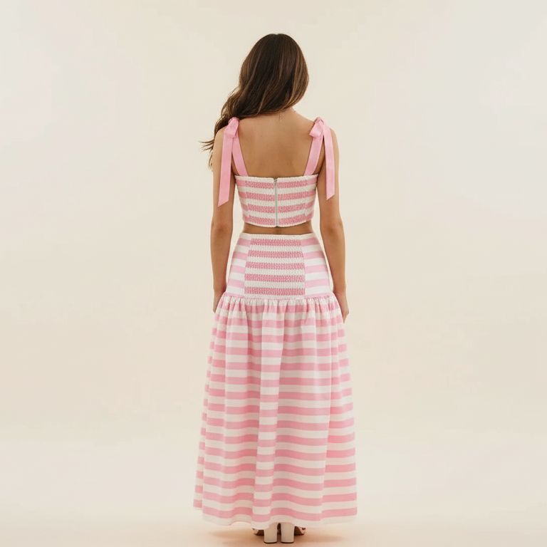 Rosé Riviera Stripe Set
