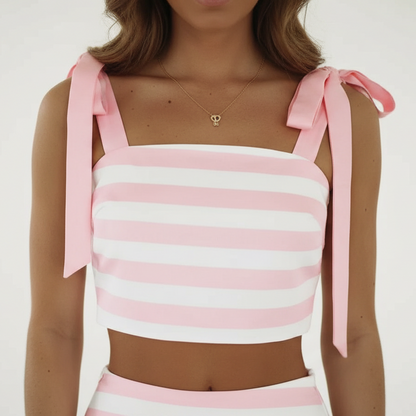 Rosé Riviera Stripe Set